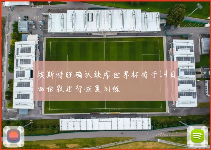 埃斯特旺确认缺席世界杯将于14日回伦敦进行恢复训练